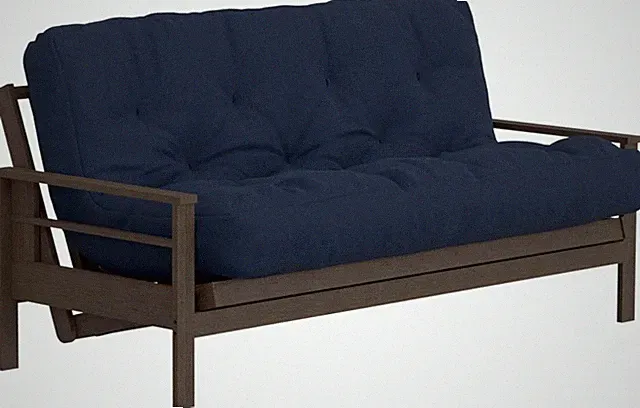 by The Futon Factory | 10 inch Pocket Coil Futon Mattress - Navy Color - Queen