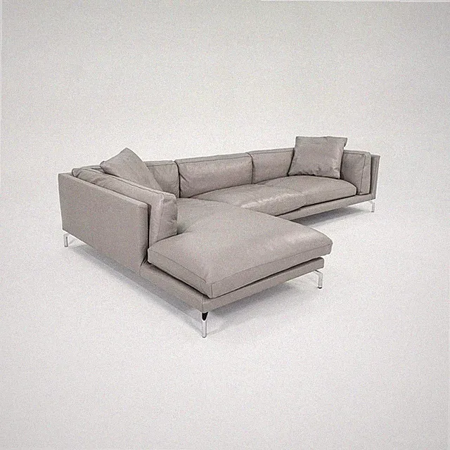 C. 2018 Como Sectional Sofa Grey Leather Giorgio Soressi Design Within Reach DWR