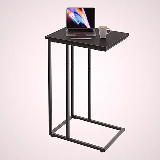 C Shaped End Table, C Side Table for Sofa, Couch and Bed, Tv Tray Table fits...