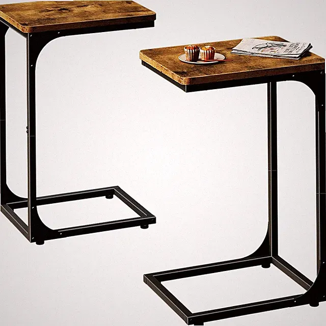 C-Table Side Table Living Room Set,C-Shaped Sofa Tray