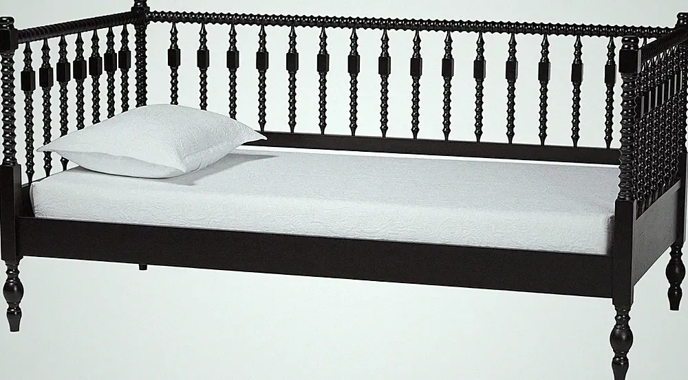 Callison Spindle Daybed - Turned Farmhouse Sofa Bed with Spoked Frame Border for