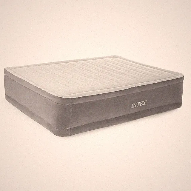 Cama de Aire Elevada con Bomba Electrica Integrada Superficie de Felpa