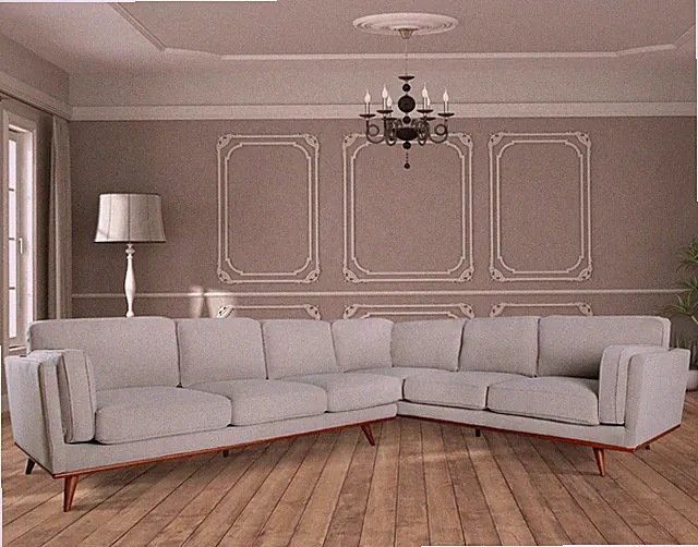 Camden 3 Seat Sectional LAF Contemporary Hand Crafted Living Room Furniture