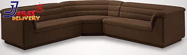 Cascade Brown Velvet Fabric Modular Sectional Sofa US ONLY