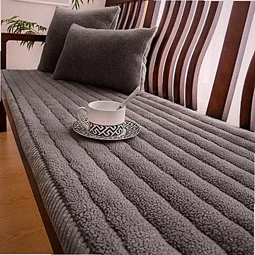 Cashmere Sofa Cover Non-Slip Bed Cover Pet Scratchable Blanket Cushion Protector