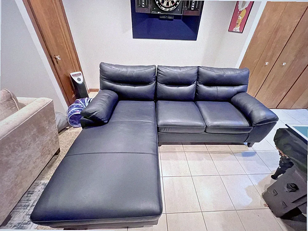 Navy Leather Sectional Sofas