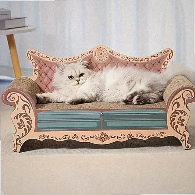 Cat Bed Sofa Scratching Board L-Shaped Wear-Resistant Large