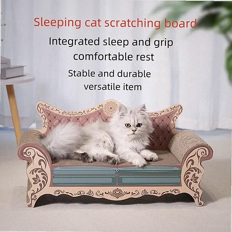 Cat Scratch Board Cats Nest Sofa Bed Integrated L-shaped Vertical Wear-resistant
