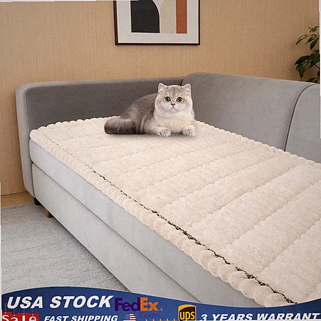 Cat-Scratch Resistant Couch Cover Pet Friendly Sofa Couch Protector Washable