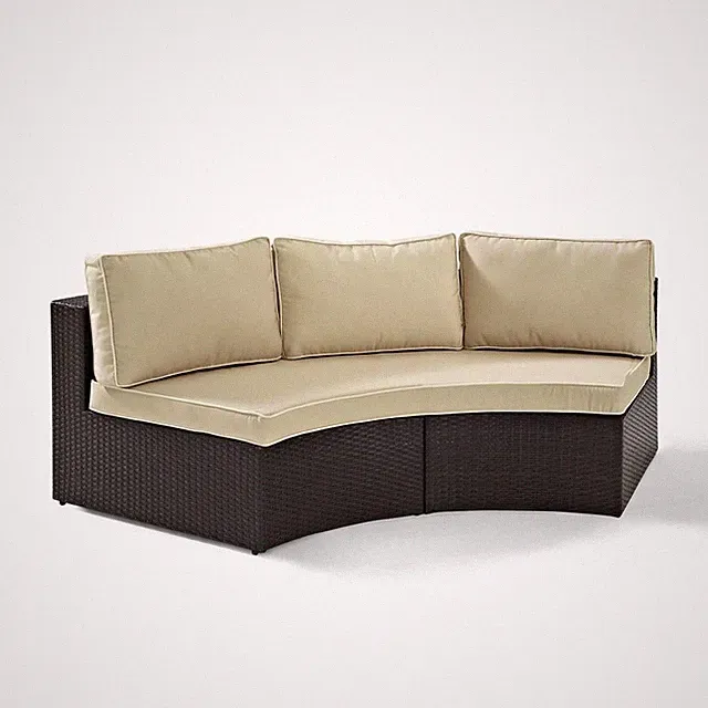 Catalina Wicker Round Outdoor Sectional Sofa