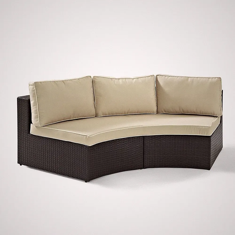 Catalina Wicker Round Outdoor Sectional Sofa
