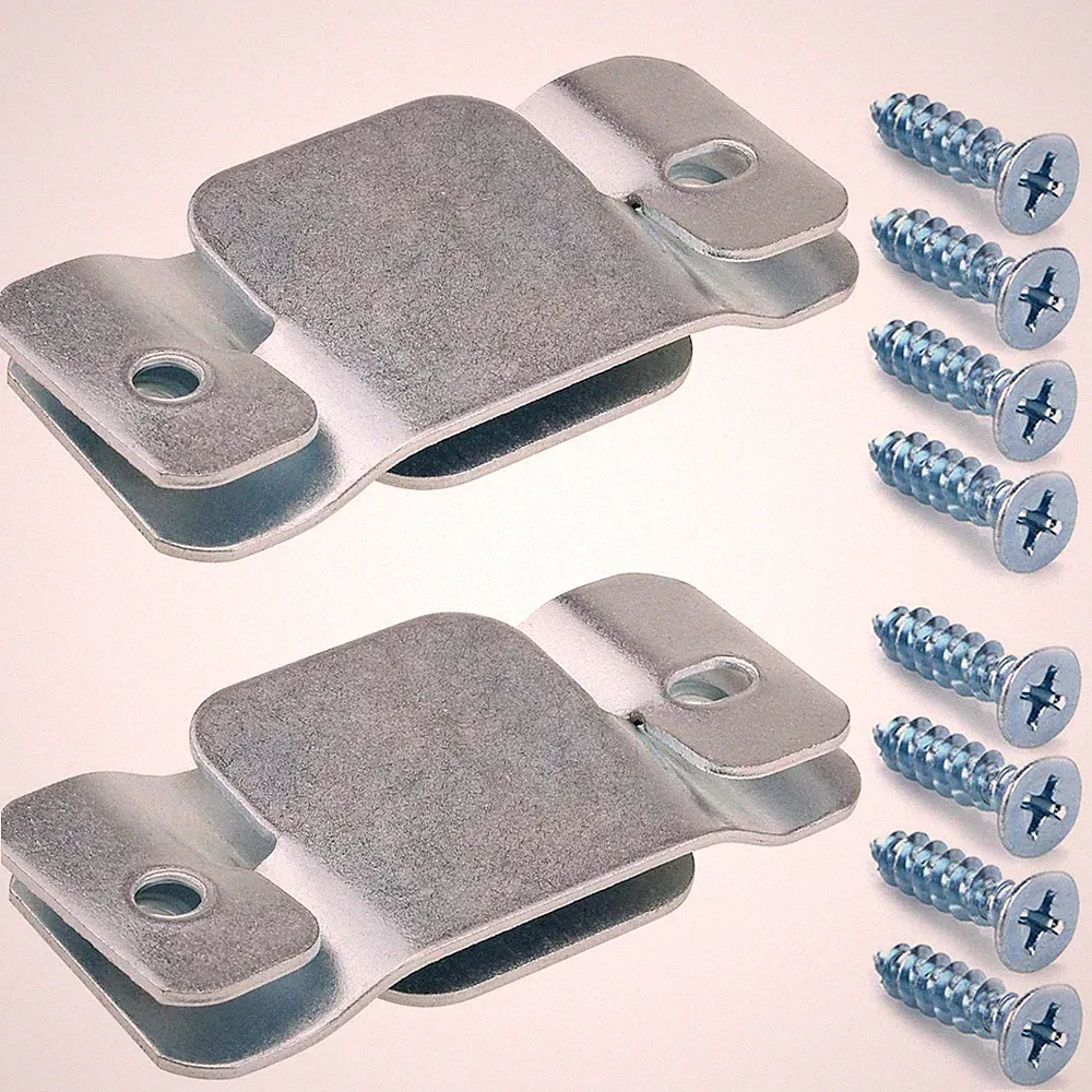Cerpourt Metal Sectional Couch Connectors 3.7" L X 1.8" W X 2 Mm H, Silver