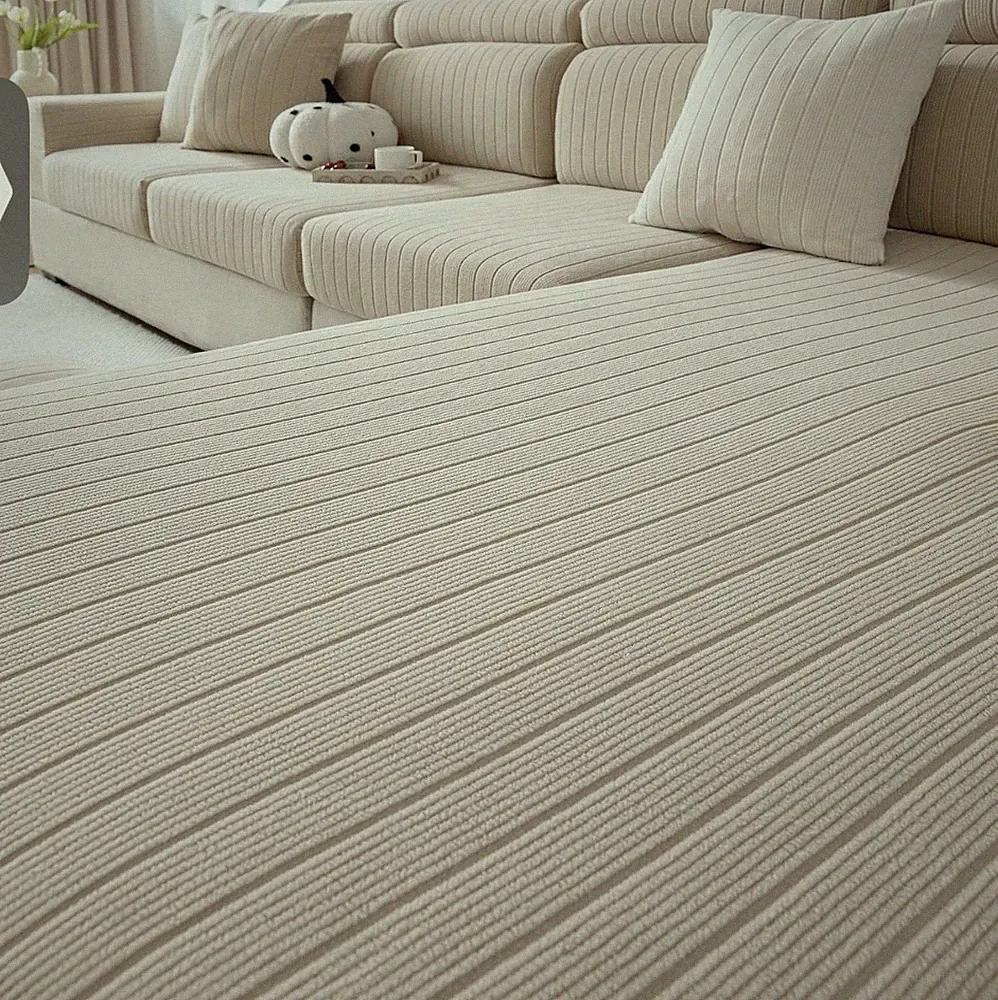 CGELUY Sofa Sectional Couch Cover Seat Cover Small and Chaise Cover COFFEE COLOR