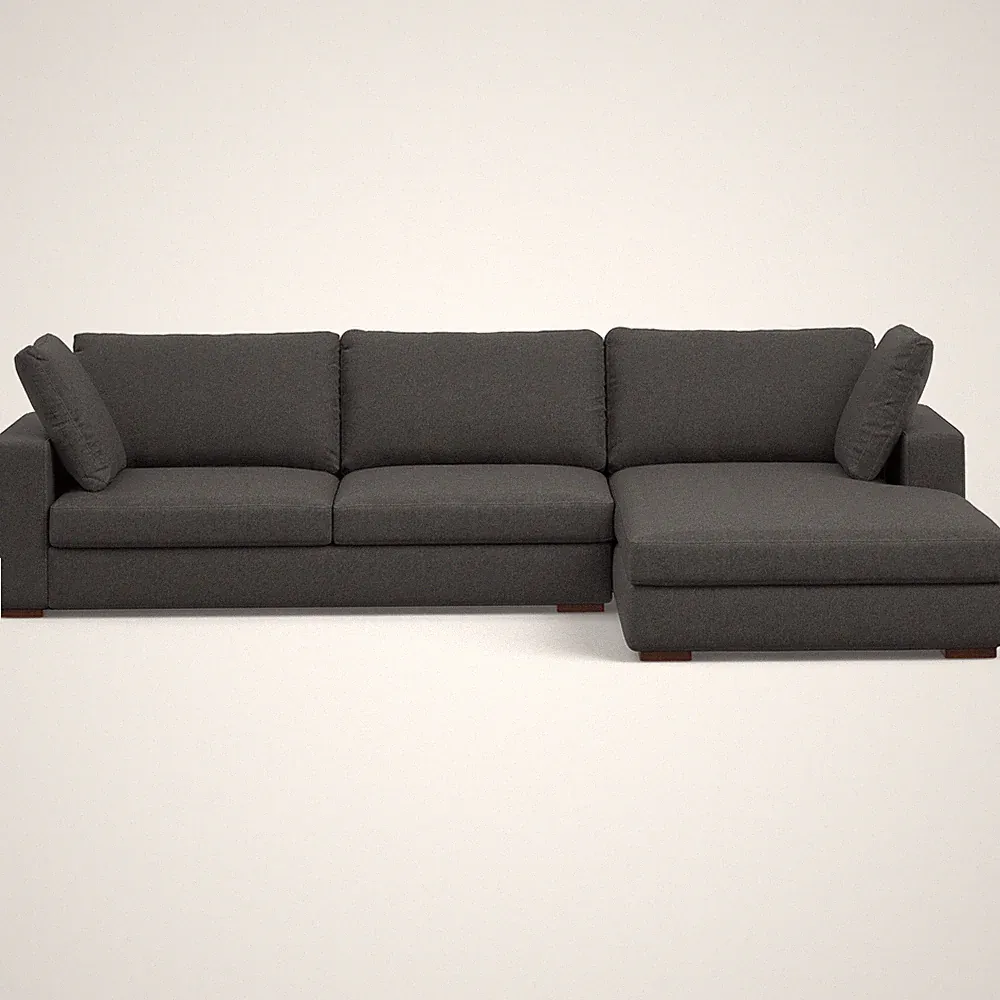 Charlie Right-Facing Sectional in Tightly Woven Performance Fabric