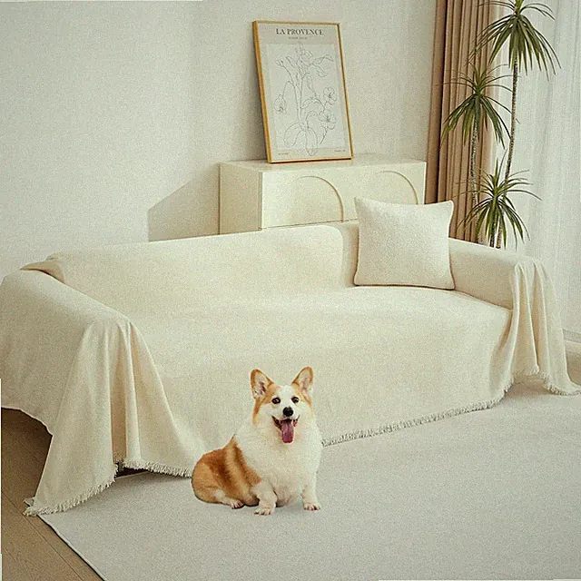Chenille Couch Cover Sectional Sofa Slipcover Washable Furniture Protector