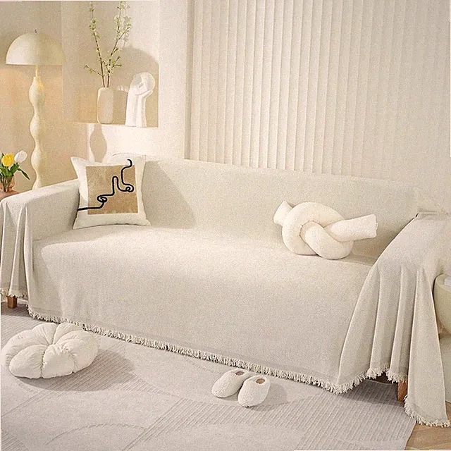 Chenille Couch Cover Sofa Covers Stretch 2/3/4 Seater Sectional Sofa Slipcover