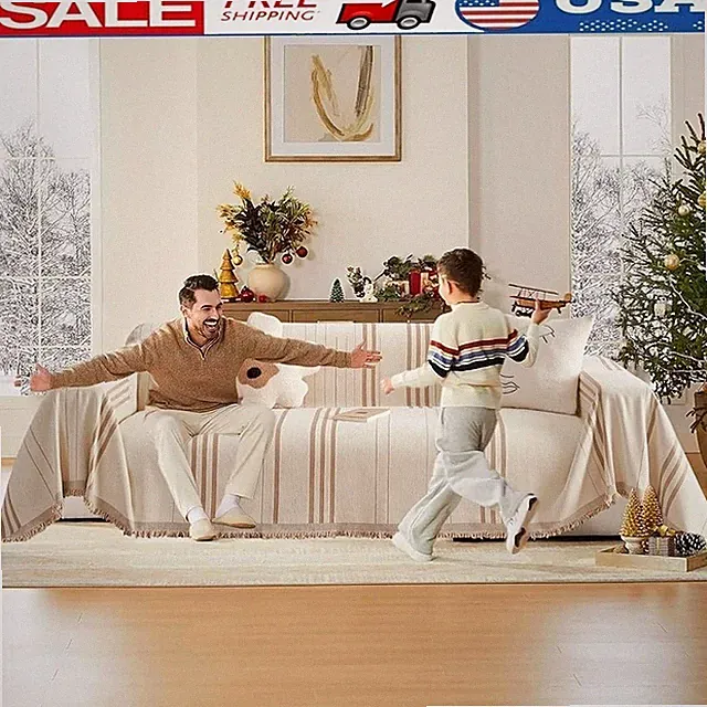 Chenille Couch Cover Sofa Protector Soft Durable Stain Resistant Shield New