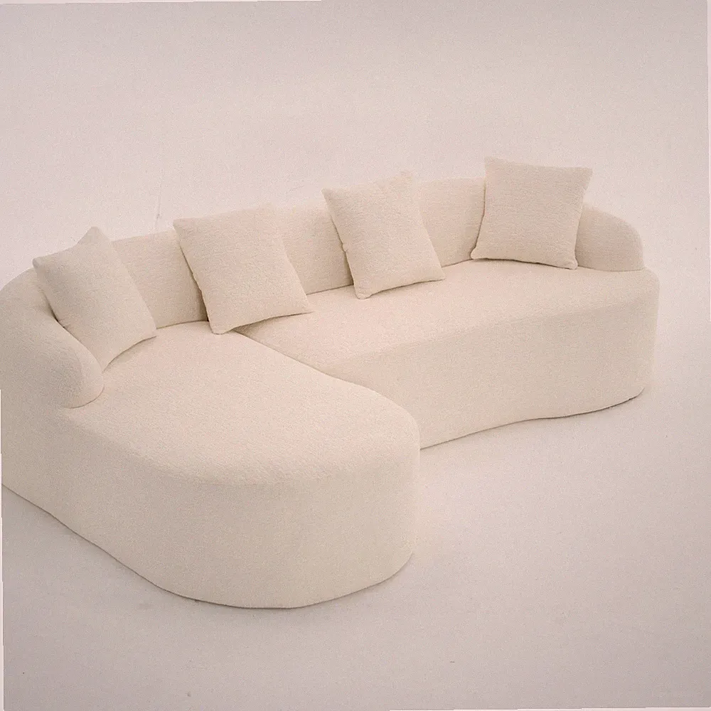 Chenille L-Shape Sectional Sofa