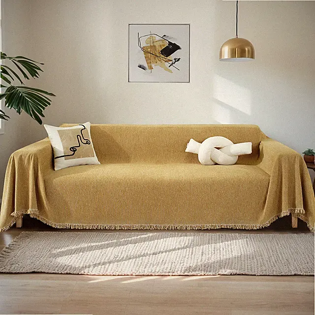Chenille Sofa Cover Living Room Sofas Blanket Furniture Cover Pets Sofa Blanket