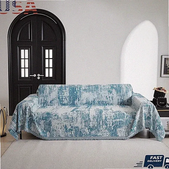 Chenille Sofa Cover Protector Soft Durable Couch Throw Easy Care Dustproof New