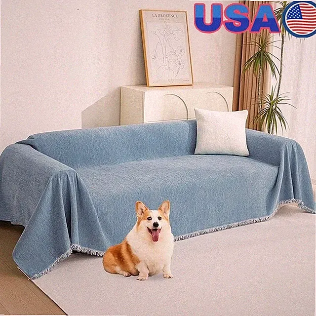 Chenille Sofa Cover Thick Soft Durable Protector Blanket Slipcover Furniture New