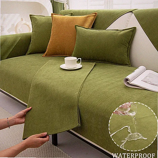 Chenille Sofa Cushion Cover Universal Non-Slip Couch Towel Mats For Living Room