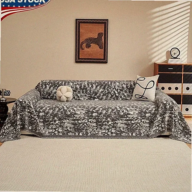 Chenille Sofa Slipcover Soft Anti-Slip Couch Protector Indoor Furniture New