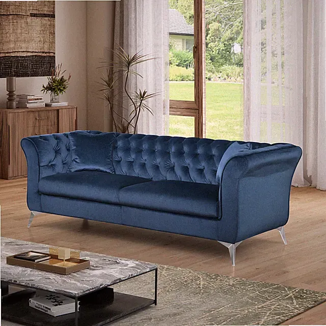 Chesterfield sofa ,Stanford sofa , high quality Chesterfield sofa ,AZURE BLUE