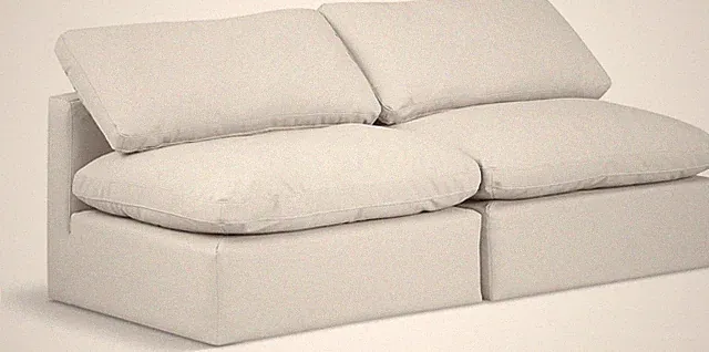 Chic 70" Vegan Leather Modular Sofa with Plush Cushions for Modern Living