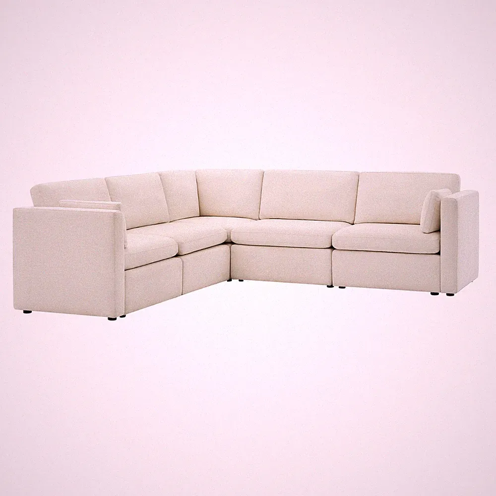 CHITA Oversized Modular Sectional Sofa Set,5 Seat V Shaped Cloud Couch