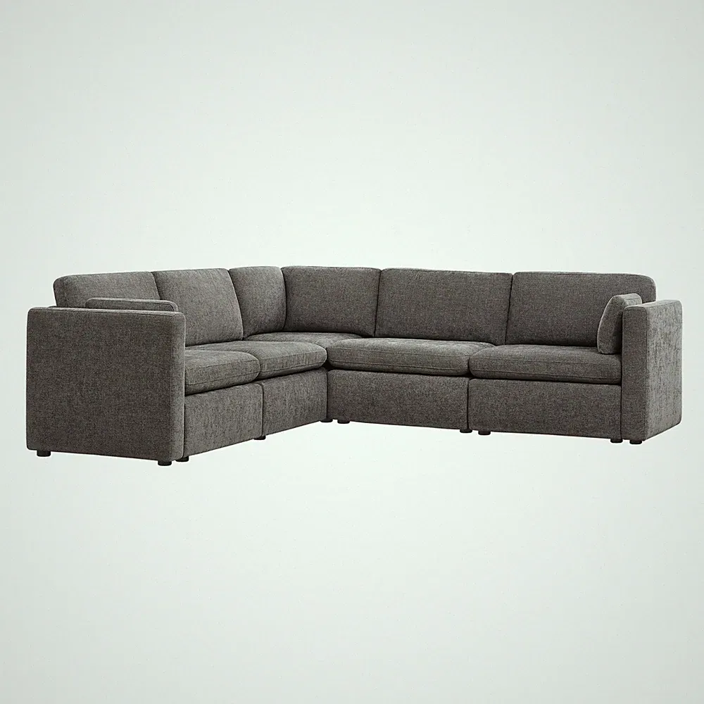 CHITA Oversized Modular Sectional Sofa Set,5 Seat V Shaped Cloud Couch