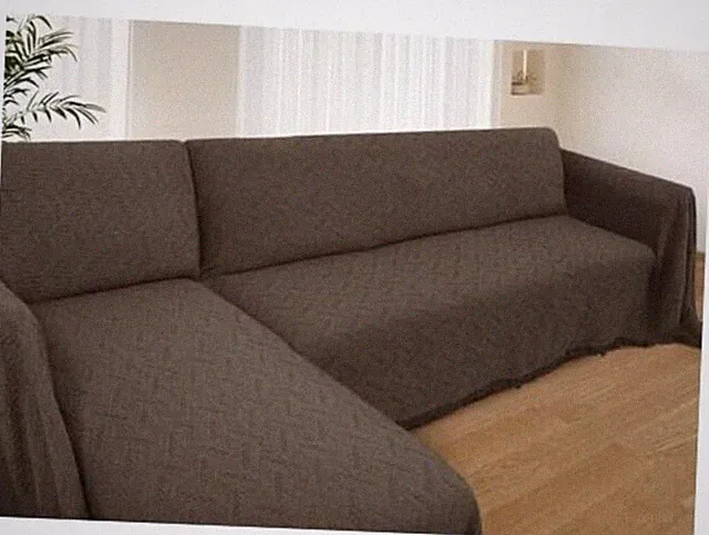 Chocolate Sectional Couch Covers - XX-Large - Chocolate Design