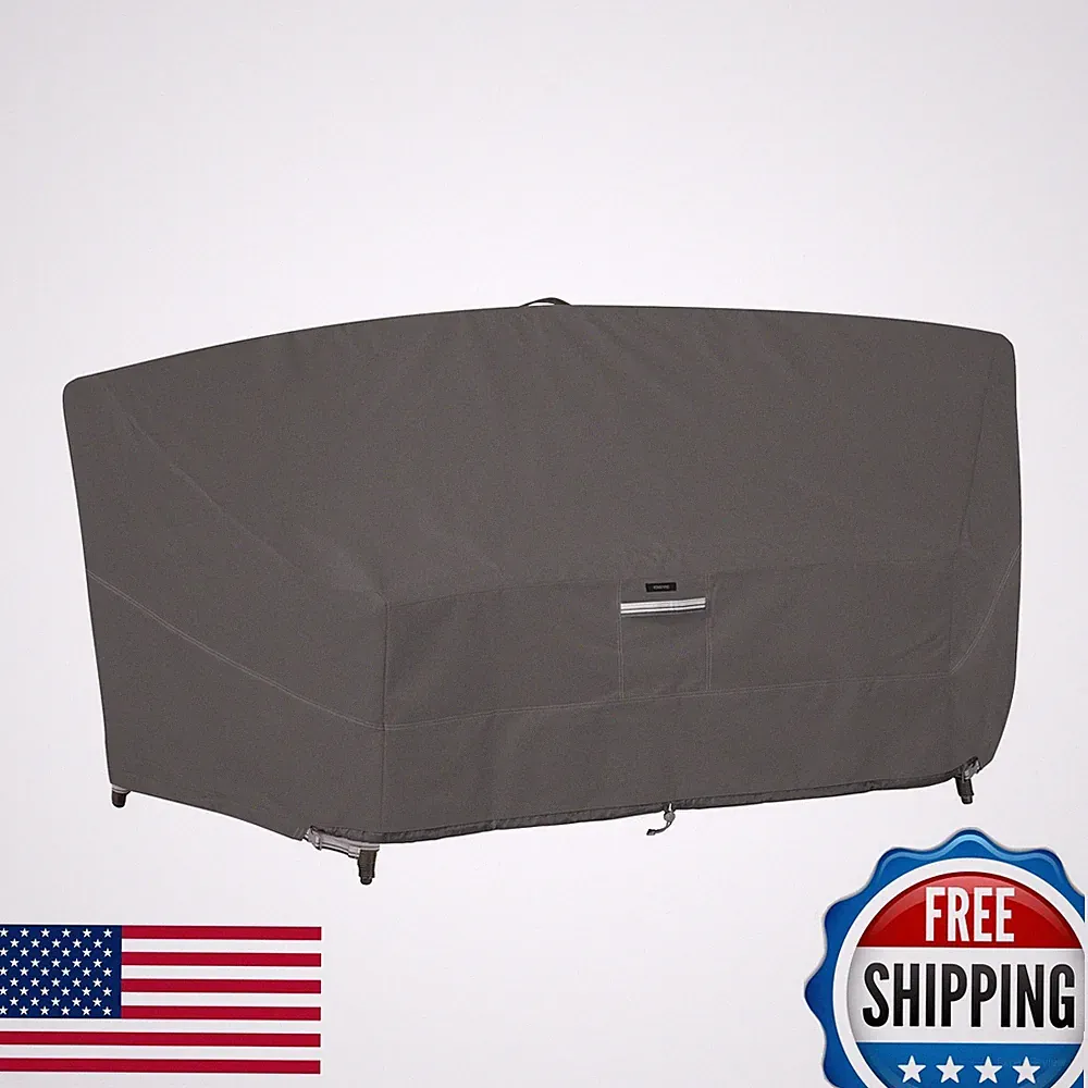 Classic Accessories Ravenna 46" Patio Sectional Sofa Cover Taupe