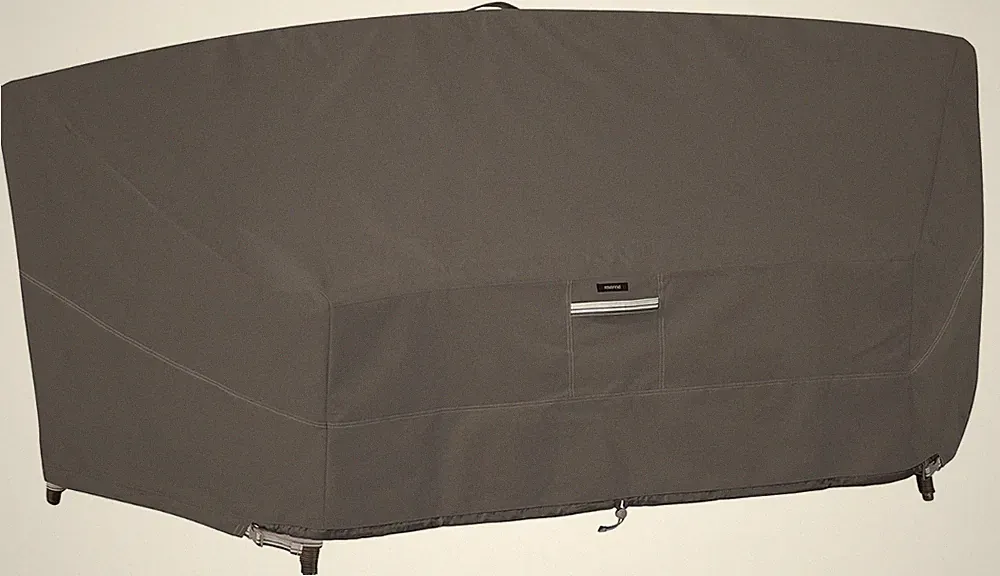 Classic Accessories Ravenna Patio Curved Modular Sofa Sectional Cover 86x34x30