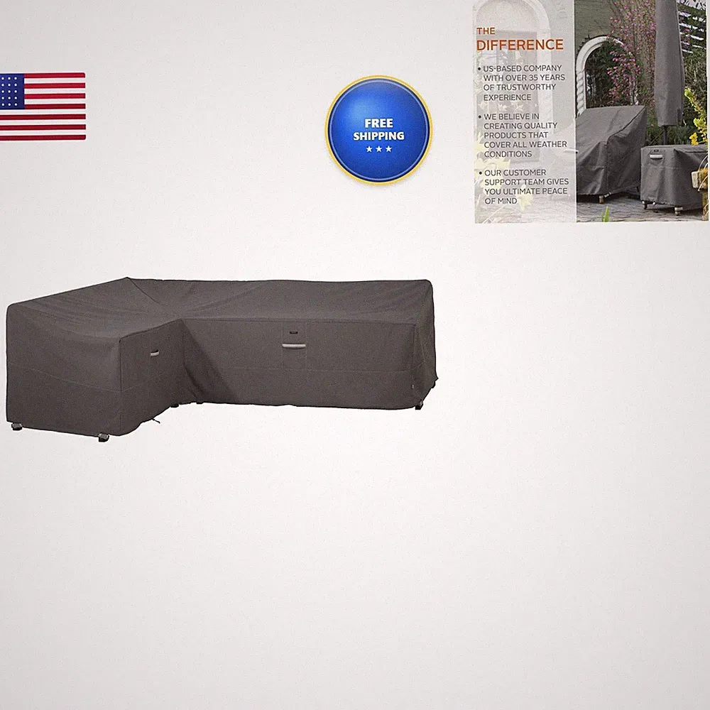 Classic Accessories Ravenna Water-Resistant 104 Inch Patio Left Facing