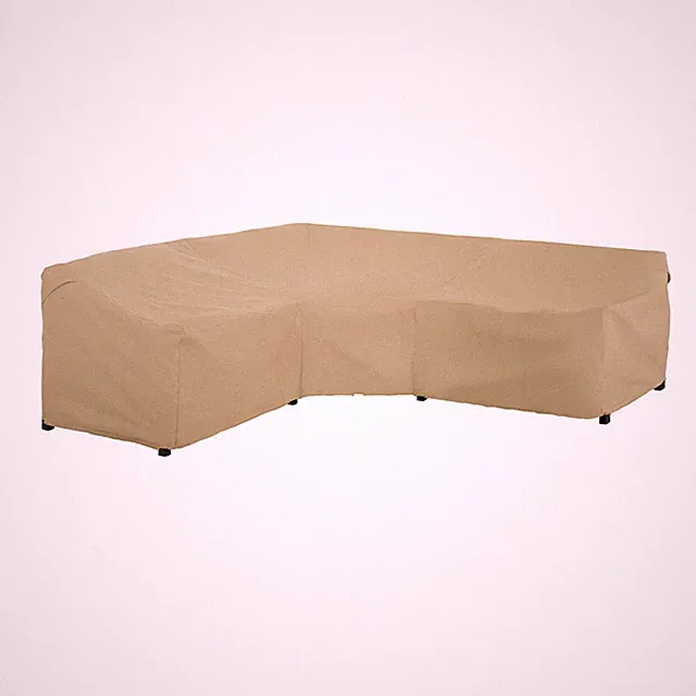 Classic Accessories Terrazzo Water-Resistant 100 Inch Patio V-Shaped Sectional