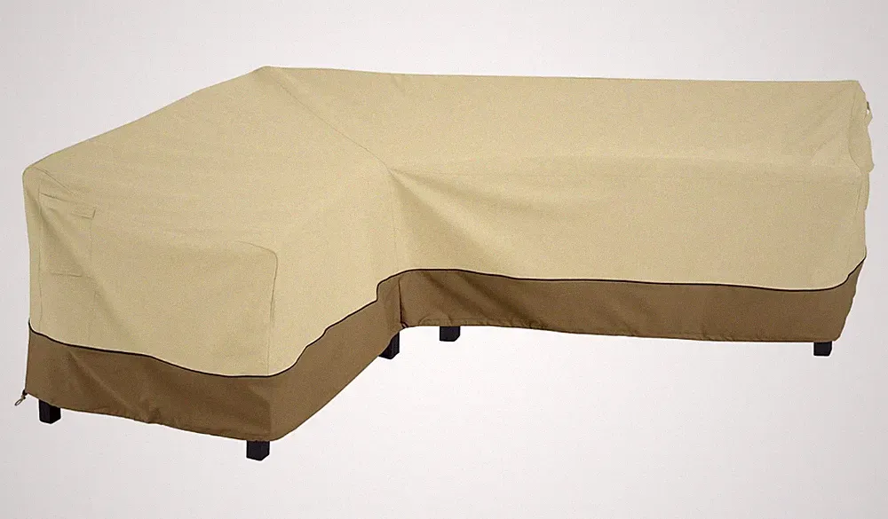 Classic Accessories Veranda L-Shaped Sectional Sofa S:104"L x 83"L x 32"D x 31H