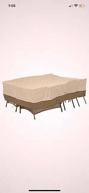 Classic Accessories Veranda Patio Furniture Set Cover Pebble Rectangular