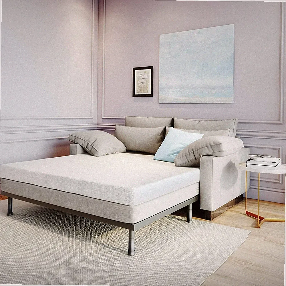 Classic Brands 4.5 inch Memory Foam Sofa Bed Mattress Queen 414800-1152 White