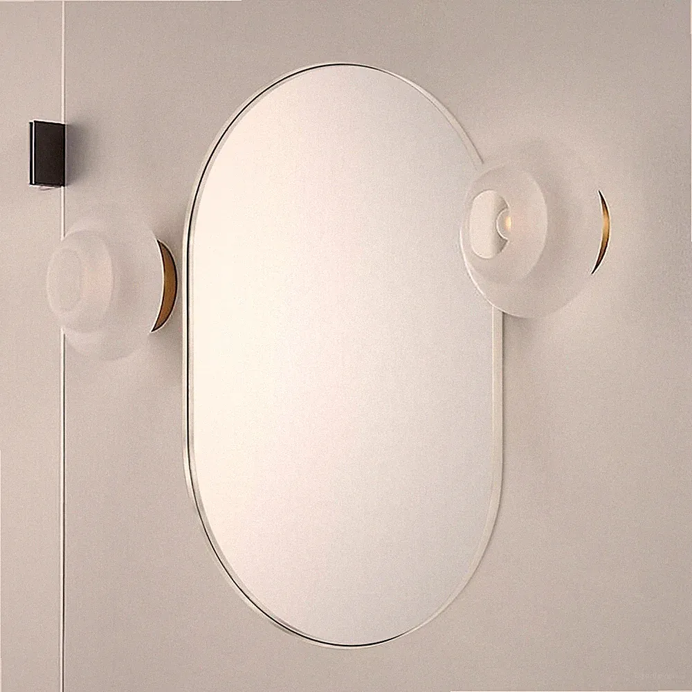 Classic Style 20 x 33 Inch Silver Metal Oval Mirror Perfect for Modern