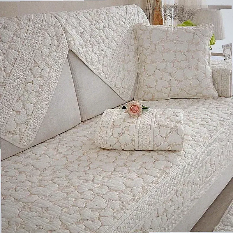 Classy European Style Cotton Sectional Sofa Covers