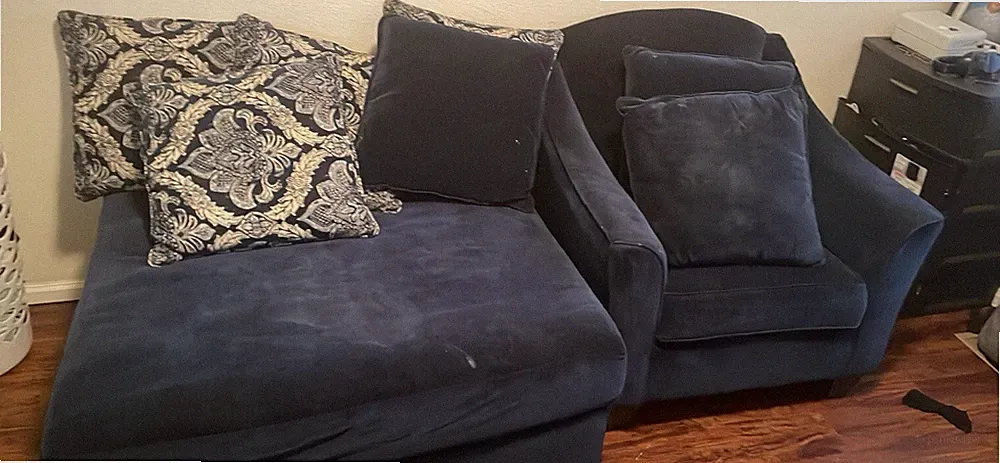 clean sofa