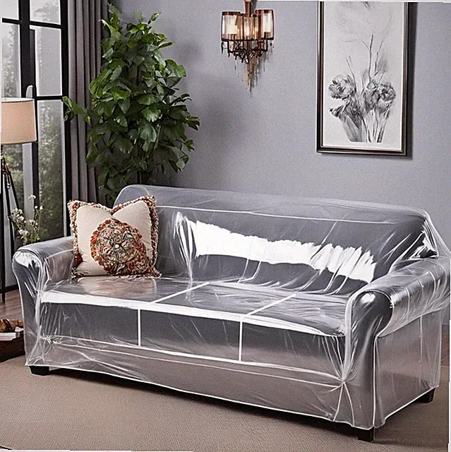 Clear Couch Cover - Thick Heavy Duty Vinyl 3 Seat Sofa Cover for Protection A...