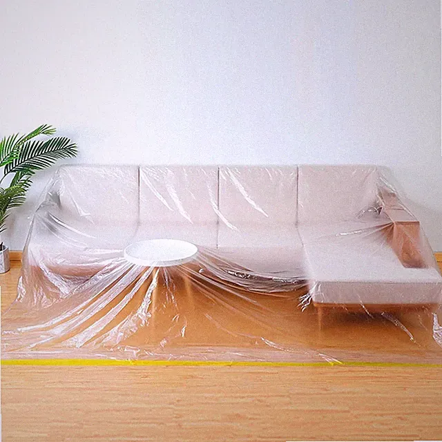Clear Plastic Couch Cover for Sectionals - Extra Large Sofa