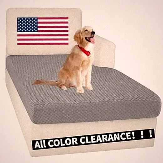 【Clearance】 Sectional Couch Covers for L Chaise Cover (1 Piece) Light Gray