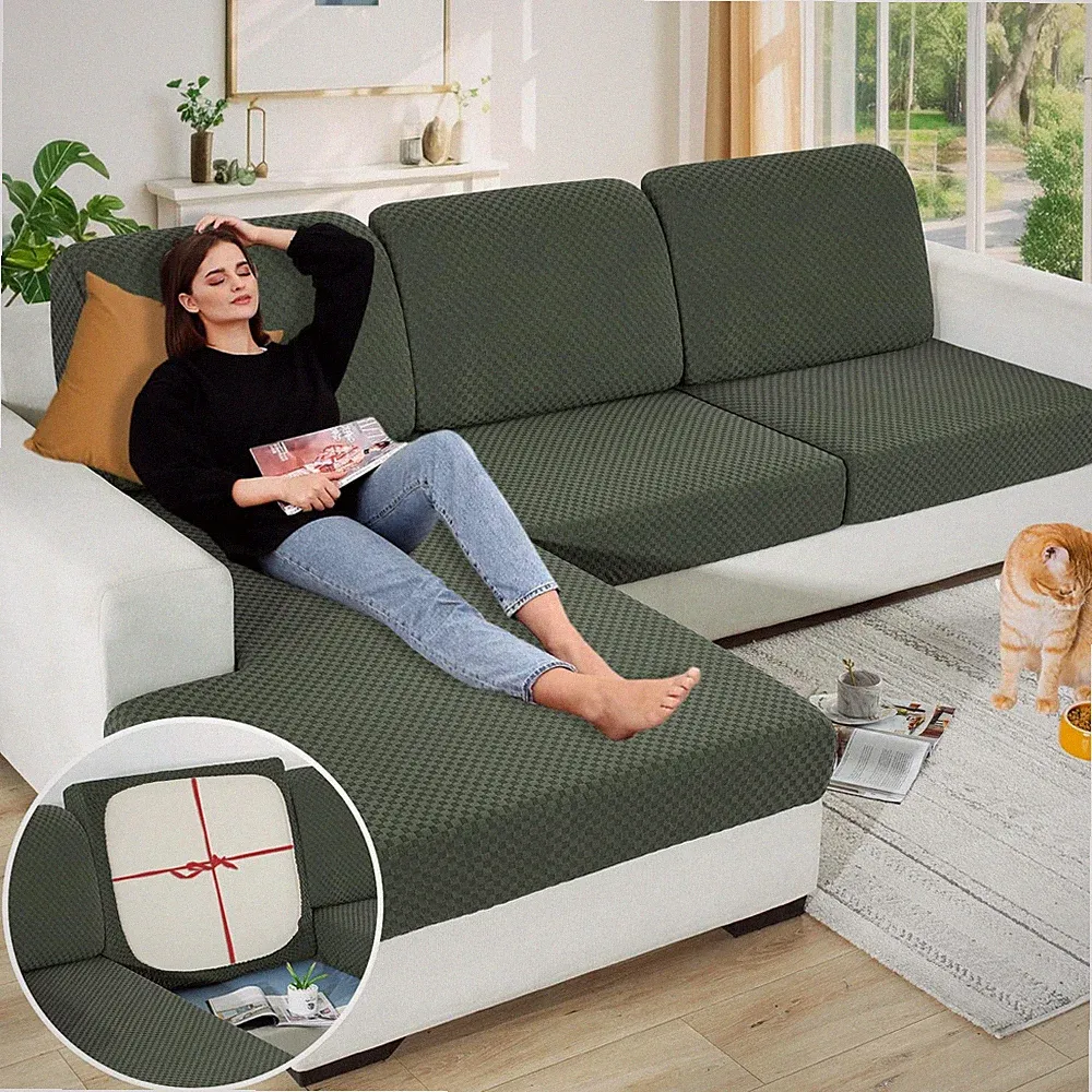 【Clearance】 Sectional Couch Covers for L Shaped Chaise Lounge 1 Pi