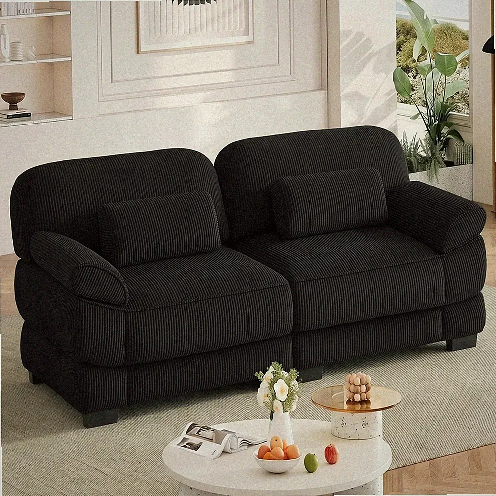 Cloud Couch 76.4 Inch Loveseat,Modern Sleek Minimalist Modular Sectional Couc