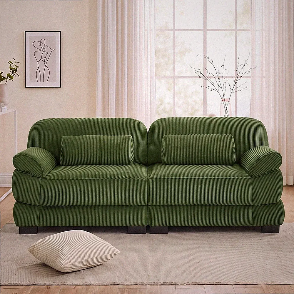 Cloud Couch 76.4 Inch Loveseat,Modern Sleek Minimalist Modular Sectional Couch,2