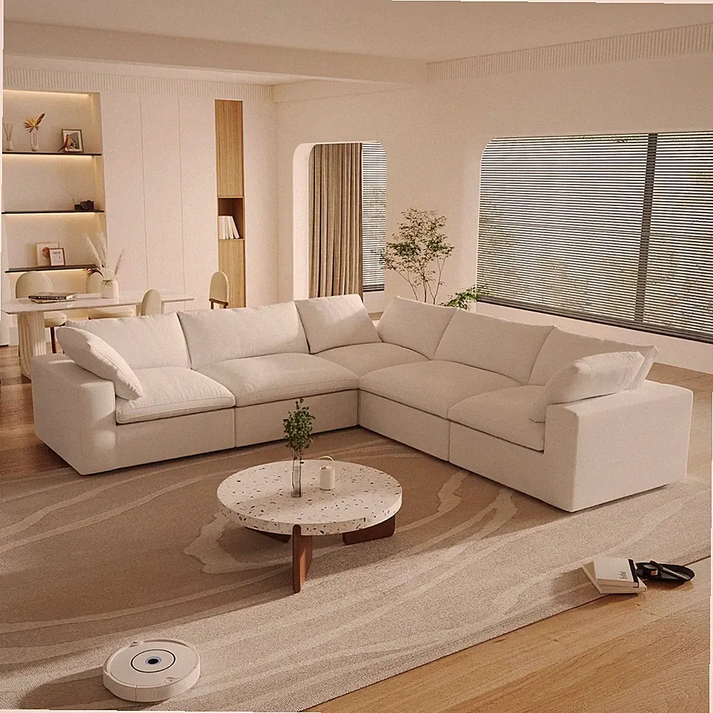 Cloud Couch Modular Sectional Sofa,160.6" down Filled Convertible Sectional Sofa