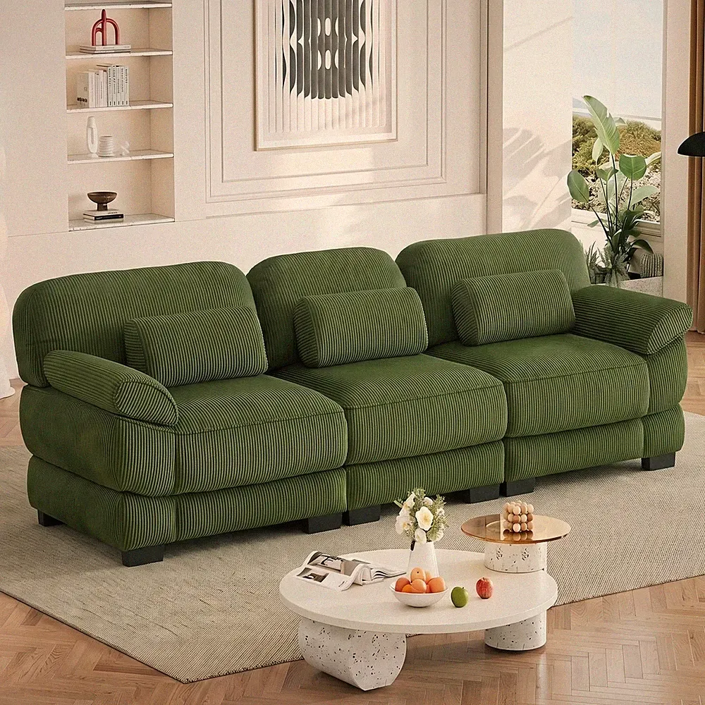 Cloud Couch Oversize 3-Seater Modular Sectional Sofa, 104" Modern Minimalist